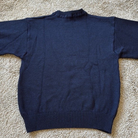 Rodd and Gunn Navy Merino Wool Crewneck Casual Logo Sweater - Picture 11 of 11